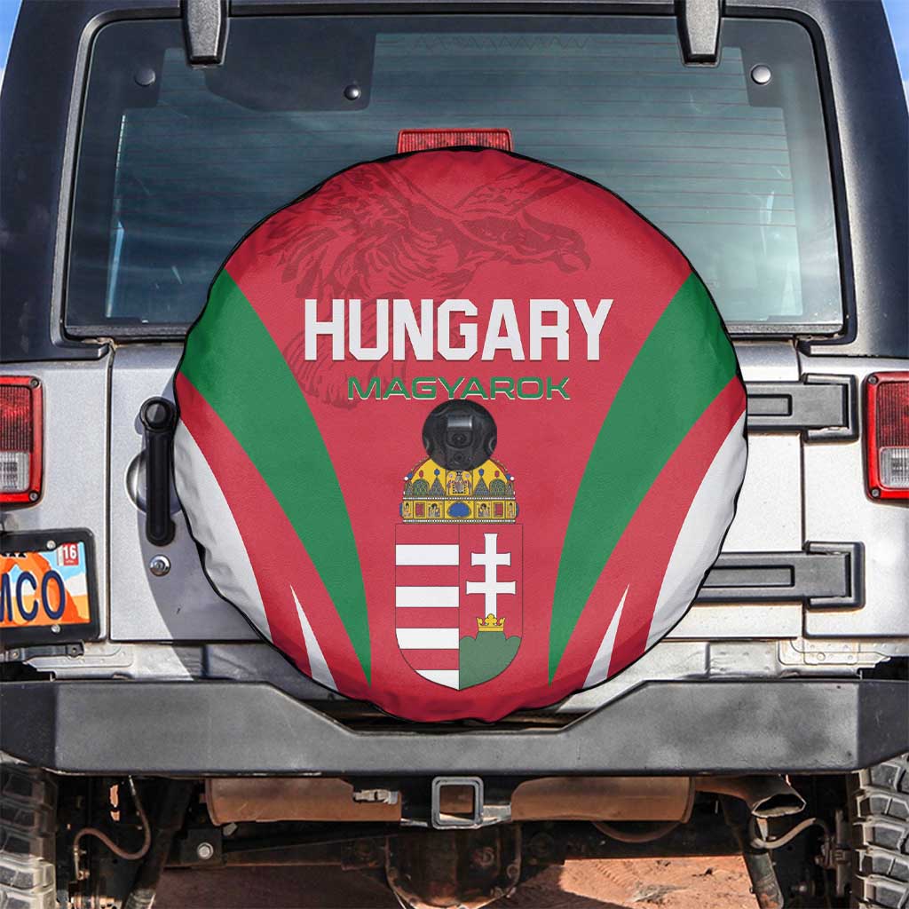 Hungary 2024 Football Spare Tire Cover Hajra Magyarok - Wonder Print Shop