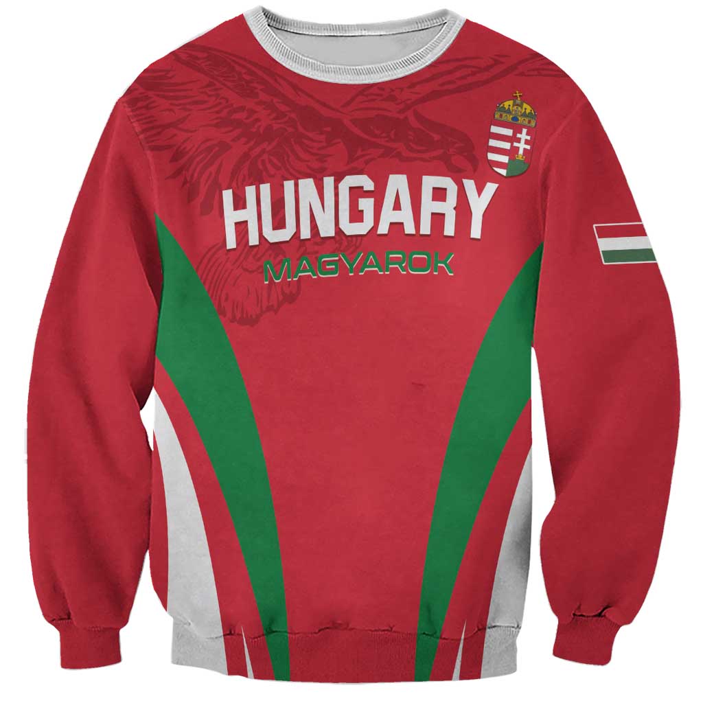 Custom Hungary 2024 Football Sweatshirt Hajra Magyarok - Wonder Print Shop