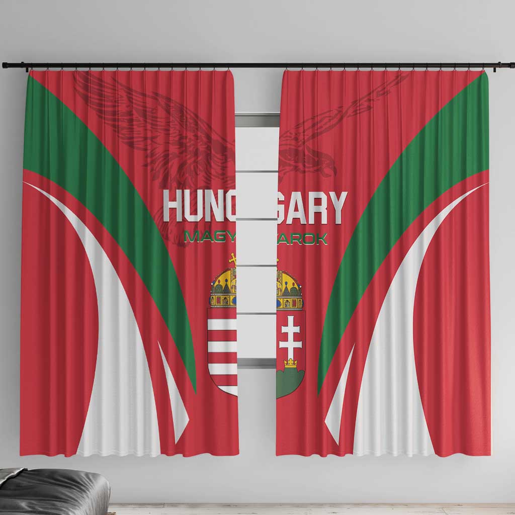 Hungary 2024 Football Window Curtain Hajra Magyarok - Wonder Print Shop