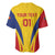 Custom Romania 2024 Football Baseball Jersey Come On Tricolorii - Wonder Print Shop