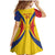 Custom Romania 2024 Football Family Matching Mermaid Dress and Hawaiian Shirt Come On Tricolorii - Wonder Print Shop