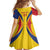 Custom Romania 2024 Football Family Matching Summer Maxi Dress and Hawaiian Shirt Come On Tricolorii - Wonder Print Shop