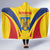 Romania 2024 Football Hooded Blanket Come On Tricolorii