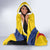 Romania 2024 Football Hooded Blanket Come On Tricolorii