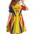 Custom Romania 2024 Football Kid Short Sleeve Dress Come On Tricolorii - Wonder Print Shop