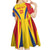 Custom Romania 2024 Football Kid Short Sleeve Dress Come On Tricolorii - Wonder Print Shop