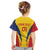 Custom Romania 2024 Football Kid T Shirt Come On Tricolorii - Wonder Print Shop