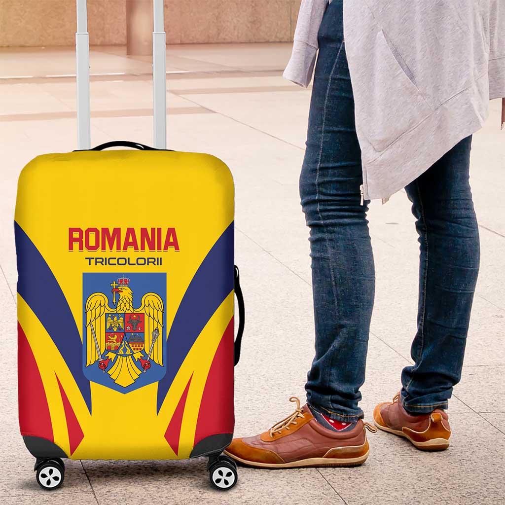 Romania 2024 Football Luggage Cover Come On Tricolorii - Wonder Print Shop