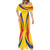 Custom Romania 2024 Football Mermaid Dress Come On Tricolorii - Wonder Print Shop