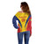 Custom Romania 2024 Football Off Shoulder Sweater Come On Tricolorii - Wonder Print Shop