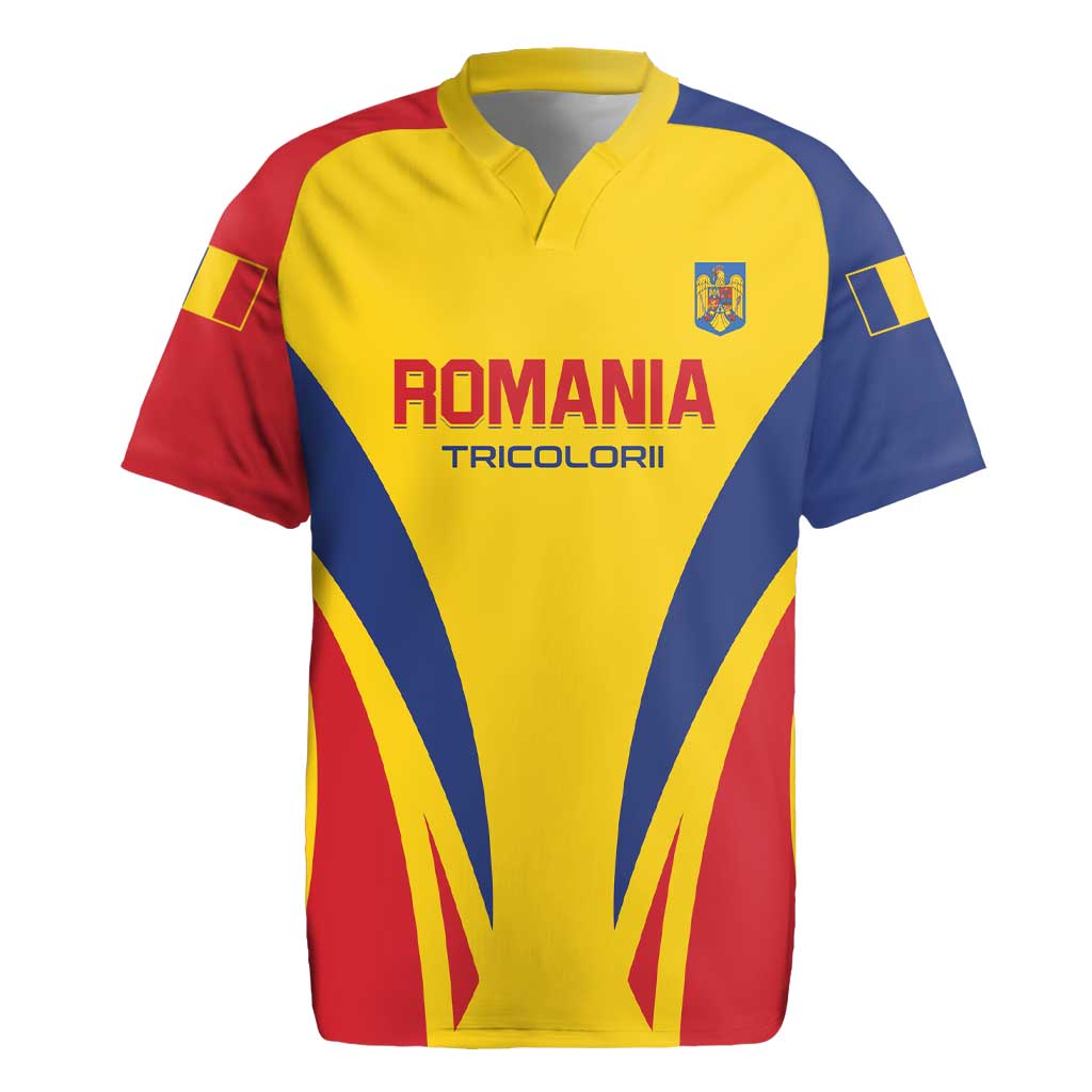 Custom Romania 2024 Football Rugby Jersey Come On Tricolorii