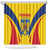 Romania 2024 Football Shower Curtain Come On Tricolorii