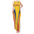 Custom Romania 2024 Football Tank Maxi Dress Come On Tricolorii - Wonder Print Shop