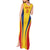 Custom Romania 2024 Football Tank Maxi Dress Come On Tricolorii - Wonder Print Shop