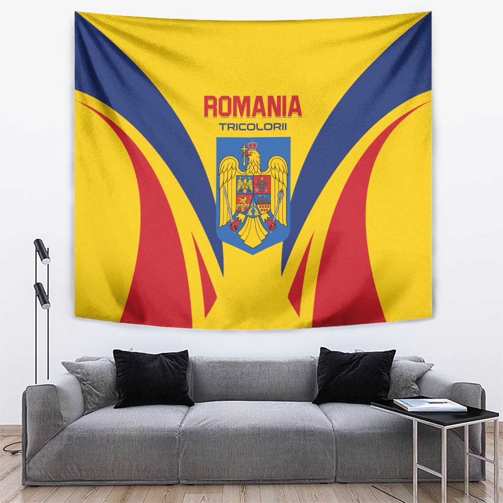 Romania 2024 Football Tapestry Come On Tricolorii