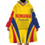 Custom Romania 2024 Football Wearable Blanket Hoodie Come On Tricolorii - Wonder Print Shop