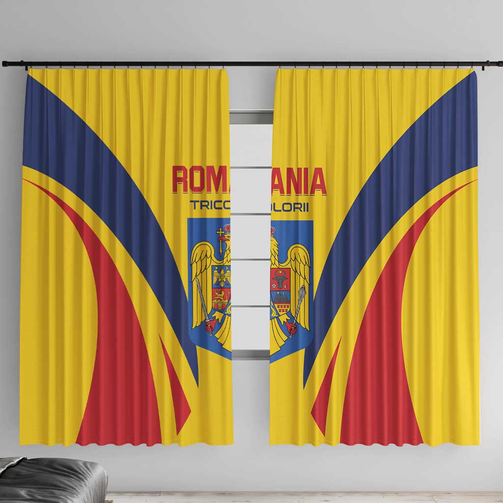 Romania 2024 Football Window Curtain Come On Tricolorii - Wonder Print Shop