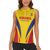 Custom Romania 2024 Football Women Sleeveless Polo Shirt Come On Tricolorii - Wonder Print Shop