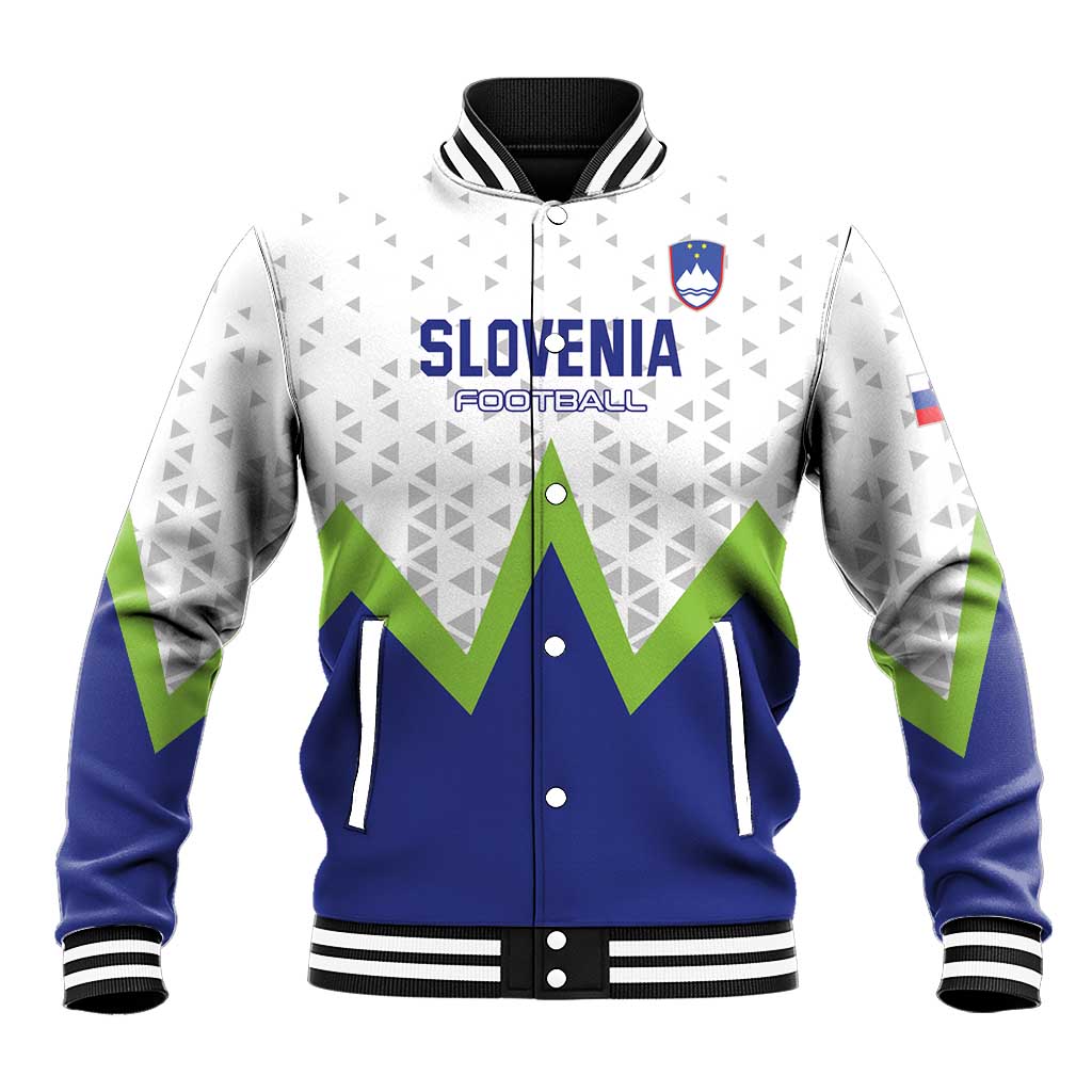 Custom Slovenia 2024 Football Baseball Jacket Slovenija Go Champions - Wonder Print Shop