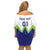 Custom Slovenia 2024 Football Family Matching Off Shoulder Short Dress and Hawaiian Shirt Slovenija Go Champions - Wonder Print Shop