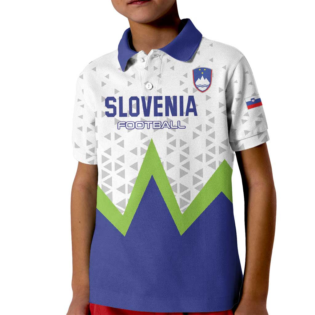 Custom Slovenia 2024 Football Kid Polo Shirt Slovenija Go Champions - Wonder Print Shop