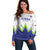 Custom Slovenia 2024 Football Off Shoulder Sweater Slovenija Go Champions - Wonder Print Shop