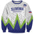 Custom Slovenia 2024 Football Sweatshirt Slovenija Go Champions - Wonder Print Shop