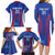 Custom Slovakia 2024 Football Family Matching Long Sleeve Bodycon Dress and Hawaiian Shirt Slovenska Sokoli - Wonder Print Shop