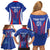 Custom Slovakia 2024 Football Family Matching Off Shoulder Short Dress and Hawaiian Shirt Slovenska Sokoli - Wonder Print Shop