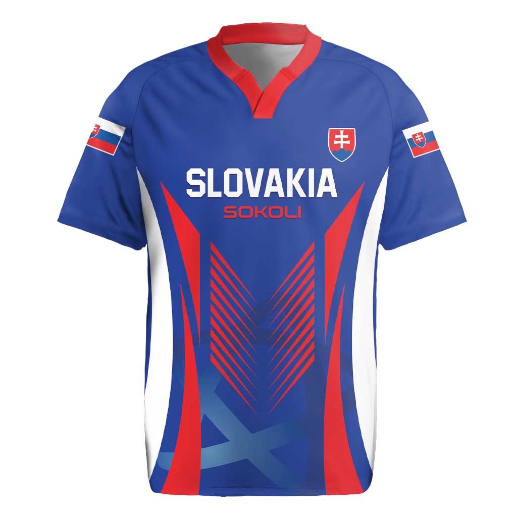 Custom Slovakia 2024 Football Rugby Jersey Slovenska Sokoli