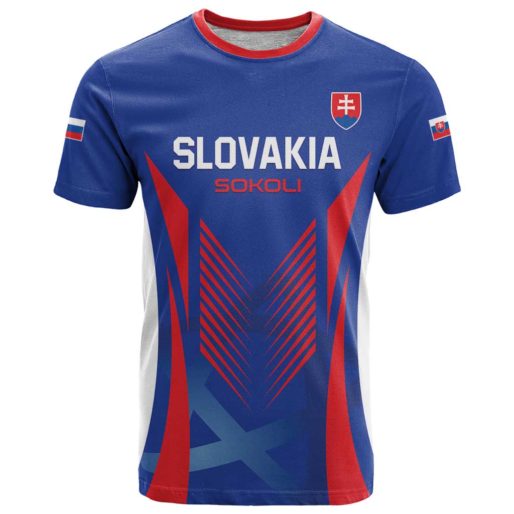 Custom Slovakia 2024 Football T Shirt Slovenska Sokoli