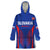 Custom Slovakia 2024 Football Wearable Blanket Hoodie Slovenska Sokoli - Wonder Print Shop