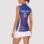 Custom Slovakia 2024 Football Women Sleeveless Polo Shirt Slovenska Sokoli - Wonder Print Shop