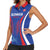 Custom Slovakia 2024 Football Women Sleeveless Polo Shirt Slovenska Sokoli - Wonder Print Shop