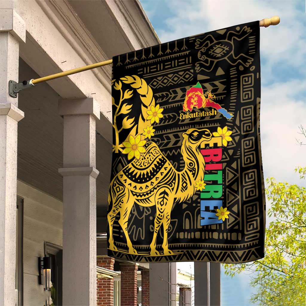 Enkutatash Eritrea New Year Garden Flag Eritrean Camel African Pattern - Wonder Print Shop