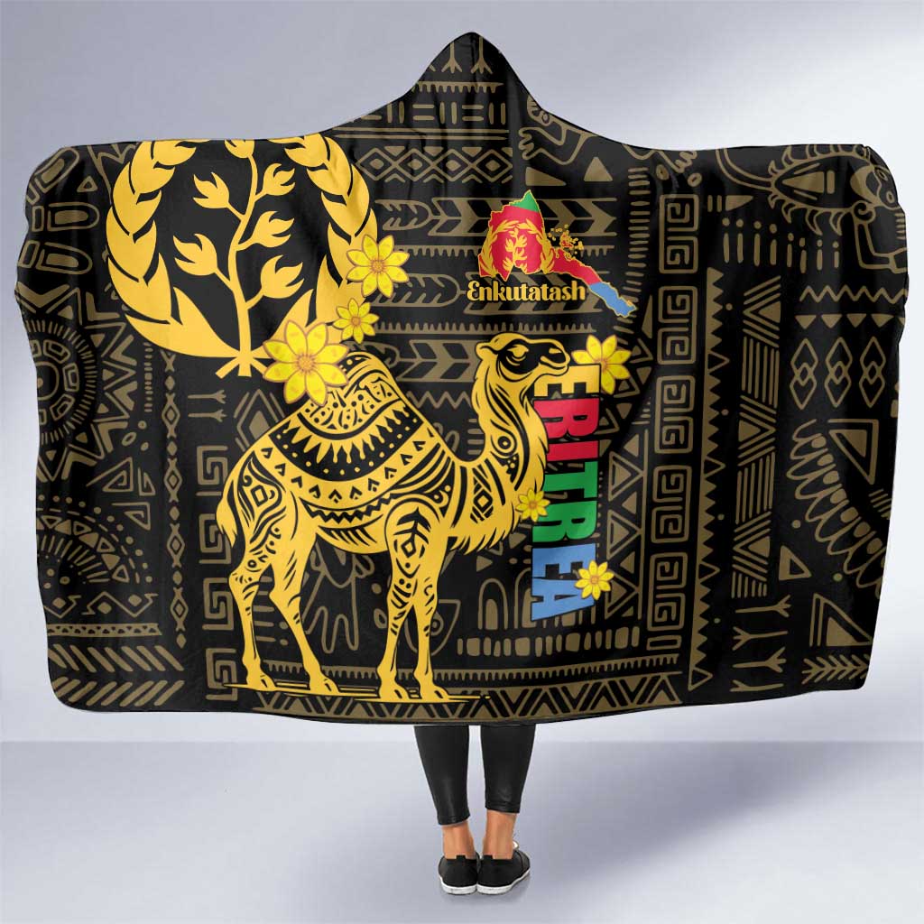 Enkutatash Eritrea New Year Hooded Blanket Eritrean Camel African Pattern