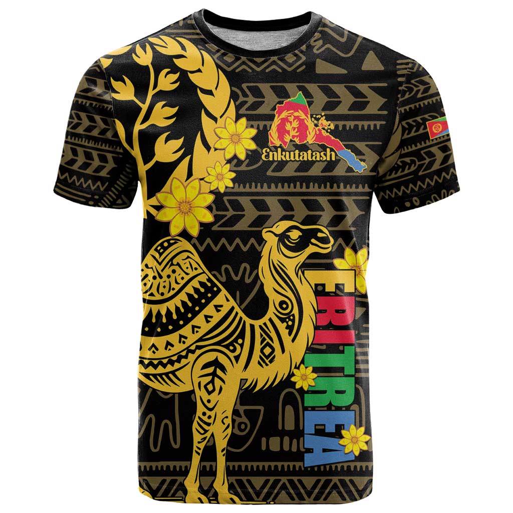 Enkutatash Eritrea New Year T Shirt Eritrean Camel African Pattern