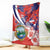 Costa Rica Blanket Coat of Arms Hibiscus Pattern