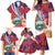 Costa Rica Family Matching Mermaid Dress and Hawaiian Shirt Coat of Arms Hibiscus Pattern - Wonder Print Shop