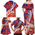 Costa Rica Family Matching Off Shoulder Maxi Dress and Hawaiian Shirt Coat of Arms Hibiscus Pattern - Wonder Print Shop