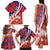 Costa Rica Family Matching Tank Maxi Dress and Hawaiian Shirt Coat of Arms Hibiscus Pattern - Wonder Print Shop