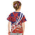 Costa Rica Kid T Shirt Coat of Arms Hibiscus Pattern - Wonder Print Shop