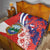 Costa Rica Quilt Coat of Arms Hibiscus Pattern