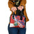 Costa Rica Shoulder Handbag Coat of Arms Hibiscus Pattern