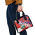 Costa Rica Shoulder Handbag Coat of Arms Hibiscus Pattern