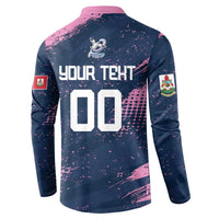 Custom Rugby Bermuda Button Sweatshirt Our Team Go Champions - Wonder Print Shop