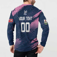 Custom Rugby Bermuda Button Sweatshirt Our Team Go Champions - Wonder Print Shop