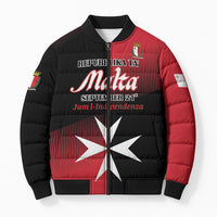 Personalised Malta Jum l-Indipendenza Bomber Puffer Jacket September 21st