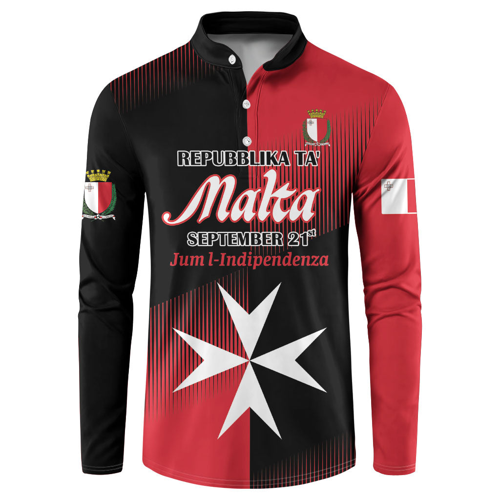 Personalised Malta Jum l-Indipendenza Button Sweatshirt September 21st