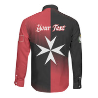 Personalised Malta Jum l-Indipendenza Long Sleeve Button Shirt September 21st